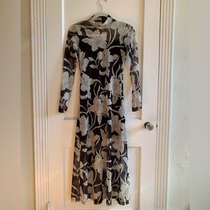 All Saints Hanna Jardin mesh floral dress